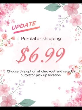 Ongoing $6.99 Purolator Shipping